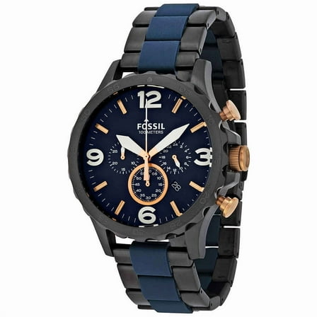 Men's Nate JR1494 Black Stainless-Steel Quartz Dress Watch