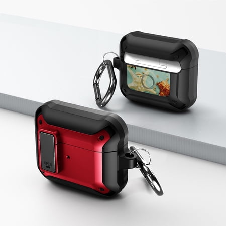 Duo Shield Secure Lock Designed For AirPods 3rd Gen With Hook  Red/Black price history on PriceWatchPro