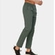 thumbnail image 5 of Pantalones deportivos de longitud completa para hombre, con bolsillo y cremallera, color liso, cintura elástica, pierna recta, pantalones de nueve pulgadas para hombre., 5 of 9