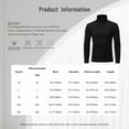 thumbnail image 5 of HULIJA 3 Pack Men's Mock Neck Shirts Long Sleeve Pullover Tops Slim Fit Casual T Shirts Black&Navy Blue&Gray M, 5 of 5