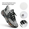 thumbnail image 4 of Vintage Heart Mandala Pattern Walking Shoes for Men Woman Lightweight Tennis Fashion Elastic Sports Shoes Cushion Basketball Shoes, 4 of 8