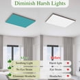 thumbnail image 5 of Teal Magnetic Fluorescent Light Covers for Ceiling Lights 2 x 4 Feet, Turquoise Pure Teal Office Classroom Kitchen Drop Ceiling Light Covers Lighting Filters Shade Panel 2 Packs, 5 of 9