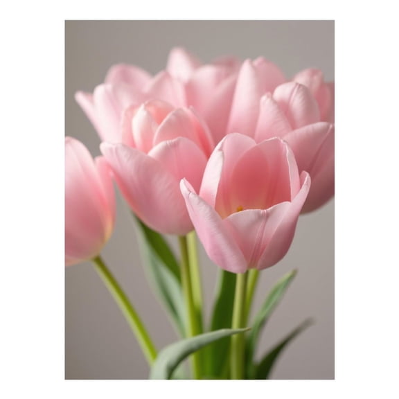 Diamond Art Kit for Adults, Pink Tulips Soft Petals Bouquet Diamond Painting for Adults Beginners, 5D DIY Diamond Art Painting Kits, Colorful Diamond Painting Craft for Home Decor 12x16