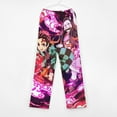 thumbnail image 3 of Demon Slayer Pajama Pants Long Sleep Pants Soft Elastic Waist PJ Bottoms Lounge Pants, 3 of 7