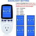 Upgraded Watt Power Meter Plug Home Electrical Usage Monitor Consumption, Energy Voltage Amps
