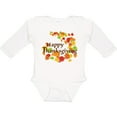 thumbnail image 3 of Inktastic Happy Thanksgiving Boys or Girls Long Sleeve Baby Bodysuit, 3 of 5