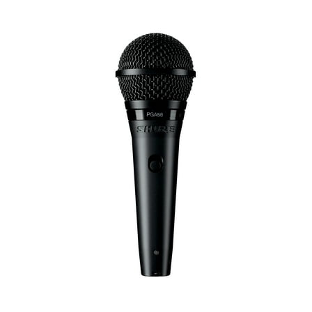 Shure PGA58 Alta Dynamic Vocal Microphone with XLR to 1/4 inch Cable
