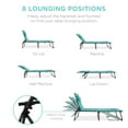 thumbnail image 4 of Best Choice Products Patio Chaise Lounge Chair, Outdoor Portable Adjustable Pool Recliner w/ Pillow - Teal, 4 of 8