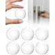 thumbnail image 1 of Tope de manija de puerta de pared, 6 x Tope de puerta de pared transparente, Cojín de protección de pared redondo, Amortiguador de puerta, Tope de puerta adhesivo, Amortiguador de puerta TUNC Sencillez, 1 of 5