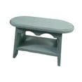 thumbnail image 3 of S SERENABLE Wood Stool Plant Stand Oval Decorative Bonsai Rack for Garden Desktop Office Blue, 3 of 9