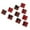 Noir, variant on KLKCMS 10pcs Square 16mm Ten Sided D10 Opaque Standard Game Dice With Number Rose+White Option 5
