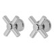 thumbnail image 2 of Manerales Para Lavabo Rugo Metal Plateado 5.9X5.9X3.5 Cm, 2 of 3