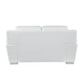 thumbnail image 3 of Titan Furnishings 69" Modern Faux Leather Upholstered Loveseat in White, 3 of 16