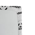 thumbnail image 2 of Ambesonne Black and White Fitted Sheet, Panda Bow Tie, Queen Size, Black White, 2 of 2