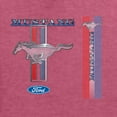 thumbnail image 2 of Wild Bobby, Ford Mustang Classic Pony USA Logo Emblem, Cars and Trucks, Front and Back Unisex Crewneck Graphic Sweatshirt, Vintage Heather Red, XX-Large, 2 of 4