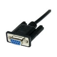 thumbnail image 3 of StarTech.com DB-9 (F) Null Modem Cable DB9 (F) 1DB-9 (M) DB9 (M) Mblack Noir DB9 RS232 Serial F/M - DB9 Male to Female - 9 pin Null Modem Cable - 1x 1x Noir - Null Modem Cable - to - 3.3 ft - - for P/N: 1P3FPC-USB-SERIAL, Icusb2321, 3 of 5