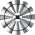 thumbnail image 5 of Rustic, Antique-styled Windmill Wall Clock with Hours of the Day on the Fans, 5 of 6