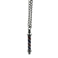 thumbnail image 2 of NEW CLASSIC BARBER POLE JEWELRY NECKLACE PENDANT WITH 27" LONG CHAIN, 2 of 2