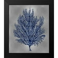 thumbnail image 2 of Miller, Melonie 15x17 Black Modern Framed Museum Art Print Titled - Sea Life - Blue on Silver V, 2 of 5
