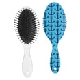 thumbnail image 2 of Seaside Themed Hair Brush - Gentle Detangling Brush with Round-Tip Bristles, Compact & Lightweight for On-The-Go, Perfect for Beach & Tropical Styling, 2 of 6