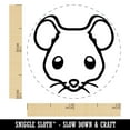 thumbnail image 2 of Cute Mouse Face Self-Inking Rubber Stamp Ink Stamper - Red Ink - Mini 1/2 Inch, 2 of 7