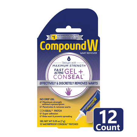 UPC 075137000179 product image for Compound W Maximum Strength Fast Acting Gel Wart Remover with 12 ConSeal Patches | upcitemdb.com
