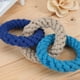 thumbnail image 5 of Juguetes de cuerda para perros Ticfox 3 anillos resistencia a mordeduras 8,7 pulgadas, 5 of 5
