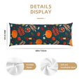 thumbnail image 2 of Naloa Autumn with Pumpkins Super Soft 20x60 Body Pillow Case,Long Side Hidden Zipper（PILLOWS ARE NOT INCLUDED）, 2 of 6