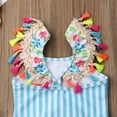 thumbnail image 6 of Musuos Baby Girls One Piece Swimsuit 3D Flamingo Tassels Ruffle Stripe Swimwear, 6 of 6