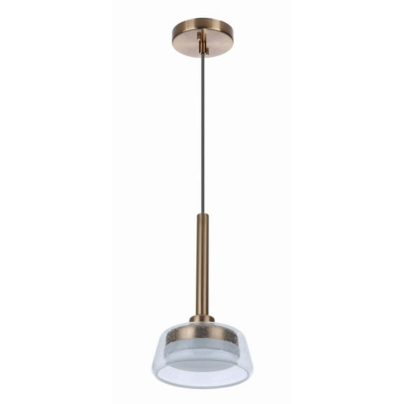55190-SB-LED Craftmade Lighting Centric - 7.38 Inch 6W LED Pendant-Satin Brass Finish -Traditional Installation