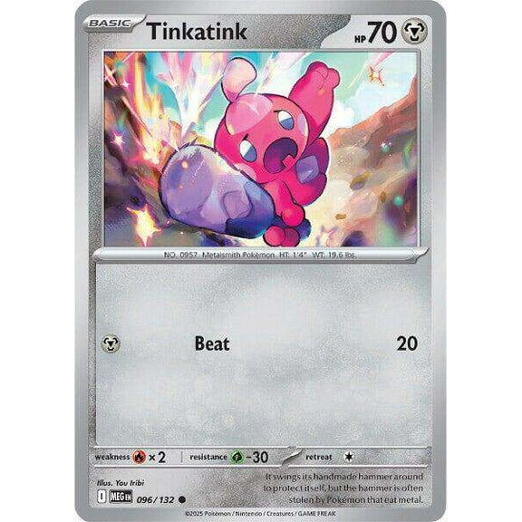 Pokemon ME01: Mega Evolution Common Tinkatink #96