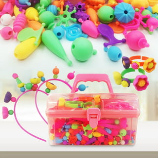 Seenda Pop Beads,500 Pcs Snap Beads for Kids Crafts DIY Jewelry Making Kit  to Bracelets Necklace Hairband and Rings Toy for Age 3 4 5 6 7 8 Year Old  Girls Toys 
