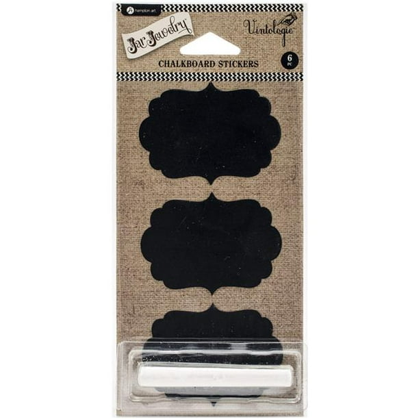 Chalkboard Stickers 6/PkgShapes