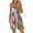 Blue jumpsuits for womens, variant on Usmixi Jumpsuits for Women Dressy Loose Wide Leg Fashion Spaghetti Strap Short Jumpsuits Overalls with Pocket Summer V-Neck Sleeveless Floral Print Mini Formal Rompers Blue l