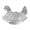 Clear, variant on Hen-Shaped Glass Snack Bowl, Chicken Candy Tray with Lid, Rustic Home Decorative Candy Dish, for Kitchen Counter, Dining Table & Home Holiday Party DecorLight Green)
