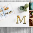 thumbnail image 4 of Pegatinas de pared con letras AIXING, autoadhesivas, 3D, acrílicas, con espejo, para decoración del hogar, con letras, para bricolaje, color dorado claro, 4 of 4