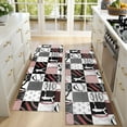 thumbnail image 4 of Kitchen Rugs Sets Of 2,Baseball Patchwork Pattern Anti Fatigue Kitchen Mat Rugs Non Slip Washable,Decorative Kitchen Floor Mats for Kitchen,Sink,Laundry,17"X47", 4 of 5