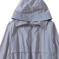 thumbnail image 4 of Casual Girls Full Face Hood Sun Coat Solid Color Comfortable Daily Beach Cycling Lightweight Outdoor Sun Jacket for Kids Size 7Years, 4 of 5