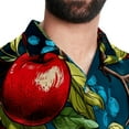 thumbnail image 5 of Fruit Men's Short Sleeve Poplin Shirt, Casual Printed Button Down, Summer Beach Hawaiian Shirts, Unisex, 5 of 6