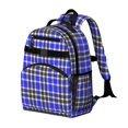 thumbnail image 2 of Blue and Black Checkered Pattern Backpack for School, Cute School Bag with Adjustable Shoulder Straps and Padded Back, 15.25"x11.5"x5.25", 2 of 5