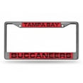 thumbnail image 1 of Tampa Bay Buccaneers Laser Chrome License Plate Frame, 1 of 2