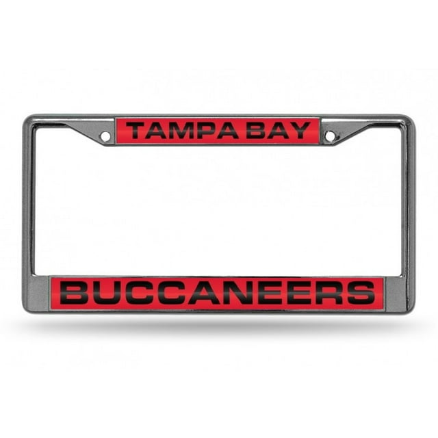 Cadre de Plaque d'Immatriculation Laser Chrome Tampa Bay Buccaneers