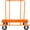 Orange, variant on Combination Push/Tow Lawn Roller with Easy-Turn Plug, 14 by 24 60L/16 Gallon for Garden, Farm, Park, Black Steel