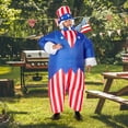 thumbnail image 4 of Uncle Sam Inflatable Adult Costume | One Size, 4 of 7
