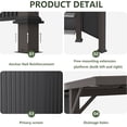 thumbnail image 3 of ASJMR 10x10 Ft Grill Gazebo Canopy Outdoor Hardtop Galvanized Steel BBQ Pergola Shelter with Independent Countertop and Multi Shelves for Patio Backyard, 3 of 6