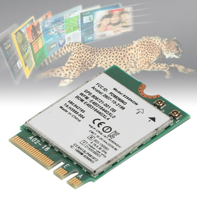 NGFF M2 WiFi Card, For 8260NGW Card, 2.4G/5G Dual Band 802.11AC/A/B/G/N For 7/ 8/ 10