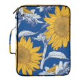 thumbnail image 2 of Haosy Accordion File Organizer Zipper Binder 500 Sheet 6-Tab Expanding File Folder Multi-Pocket 1.2 Inch 3 Ring Hand Paint Sunflowers, 2 of 7