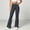 Dark Gray, variant on Women's Soft Comfortable Cargo Pants Elastic Waist Multi Pockets Athletic Activewear Hiking Utility Outdoor Fitness Black XL(XL)