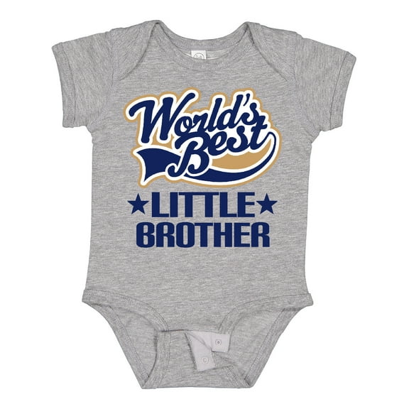 Inktastic Little Brother Worlds Best Boys Baby Bodysuit