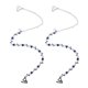 thumbnail image 1 of 1 Pair Rhinestone Bra Straps Non-slip Rose Bra Strap Holders Underwear Straps (Color variation exists), 1 of 4